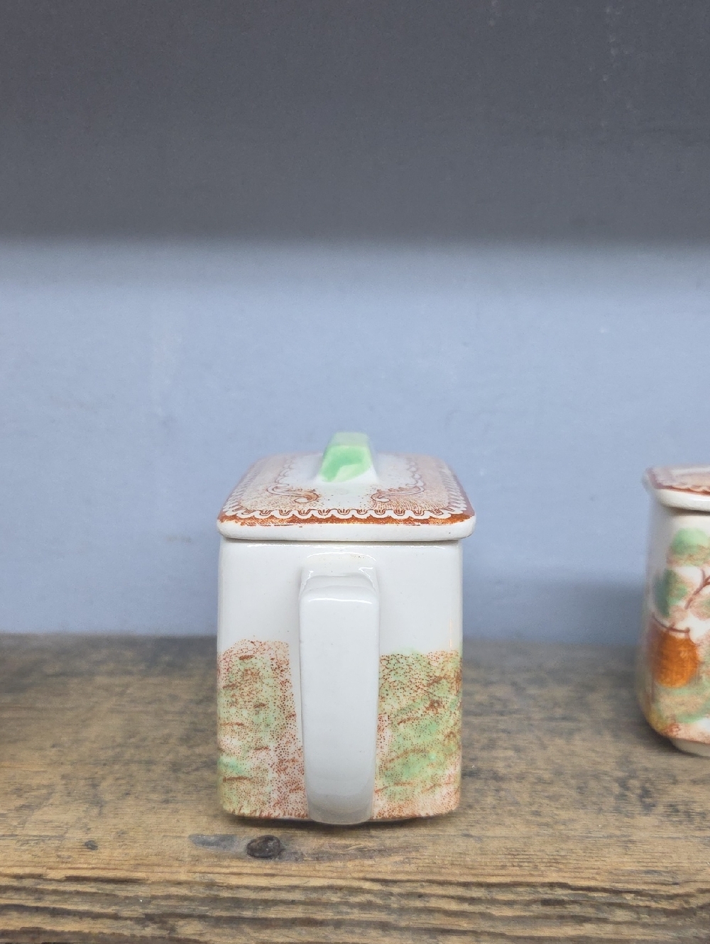 Vintage Brown & Richie Oriental Garden Condiment Set - Picture 10 of 13